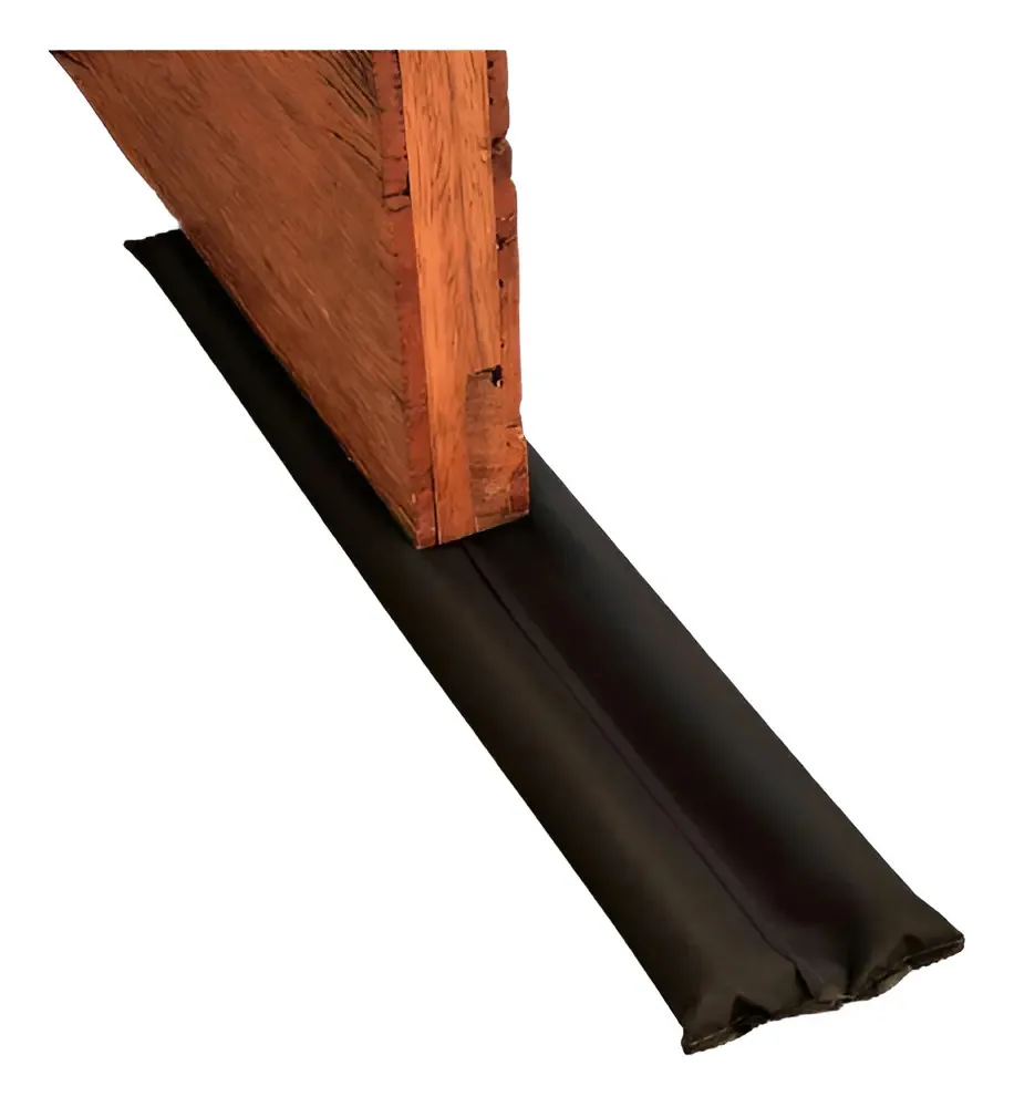 Protetor Rolinho Veda Porta Impermeável 80cm Preto