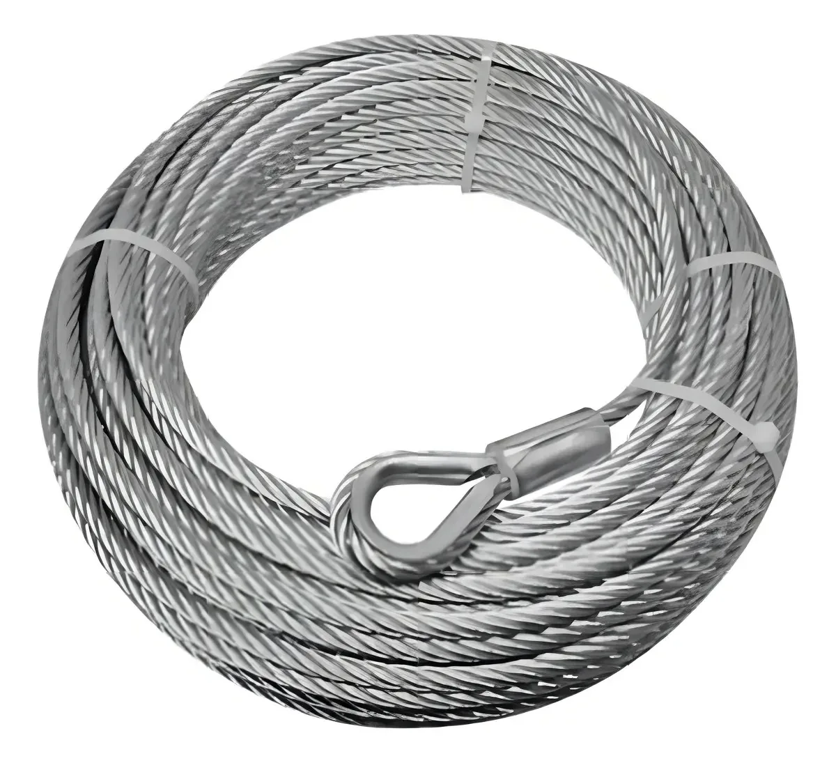 Cabo Aço P/ Portão Basculante 4,4m Galv. 6x19 Flex