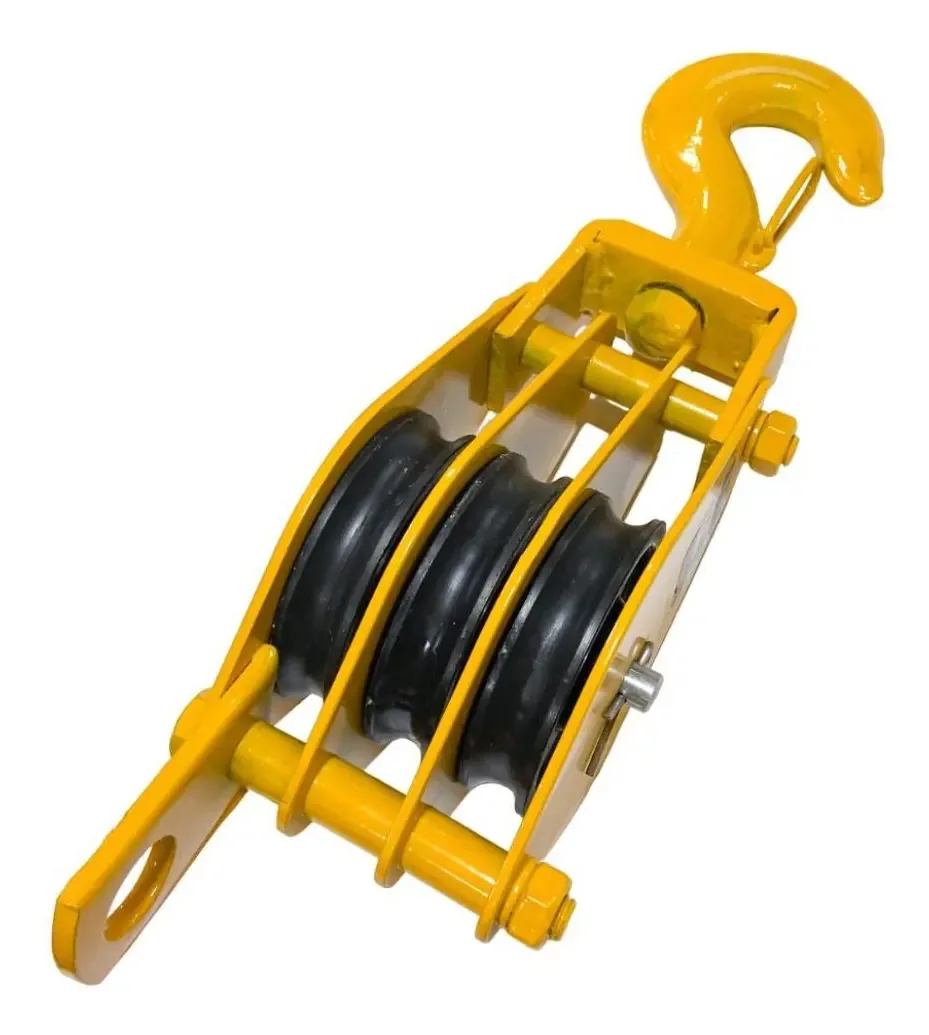 Moitão 100mm - 3 Roldanas - 1800kg - Casa Das Correntes