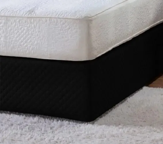 Saia Box Queen Matelada Ultrassônico C/ Elástico Ajustável Cor Preto