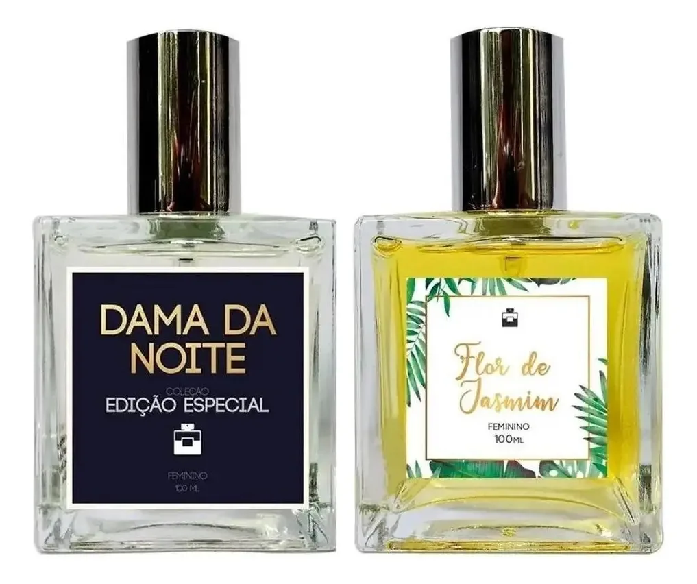 Perfumes Dama Da Noite + Jasmim + Brinco 4mm