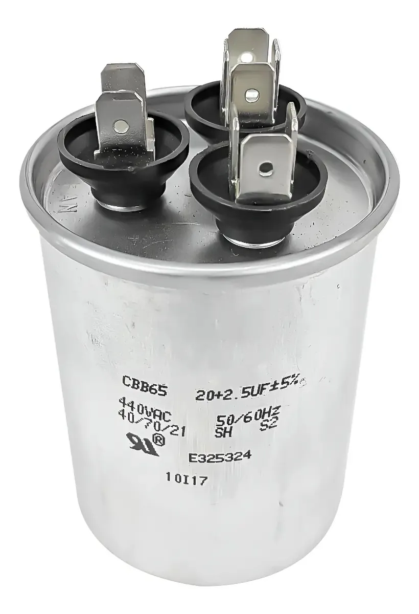 Capacitor Permanente de 20 + 2,5uF para Motores e Compressores 440V