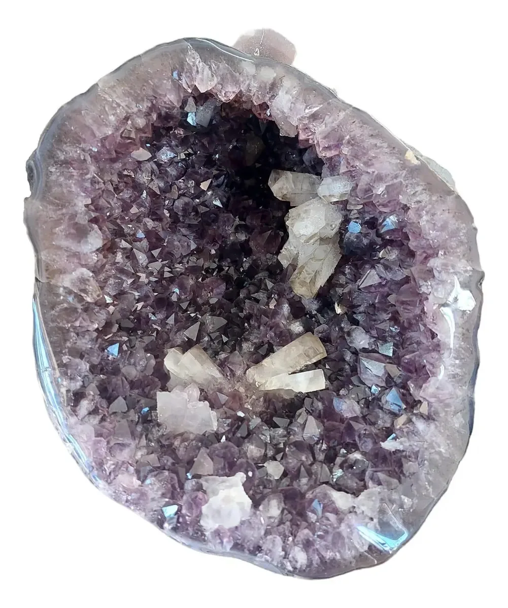 Drusa De Ametista Bruta Violeta Para Luz