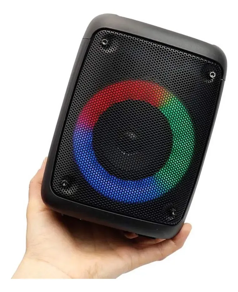 Caixa Som Rgb Pc Led Caixinha Subwoofer Soundbar Rockbox