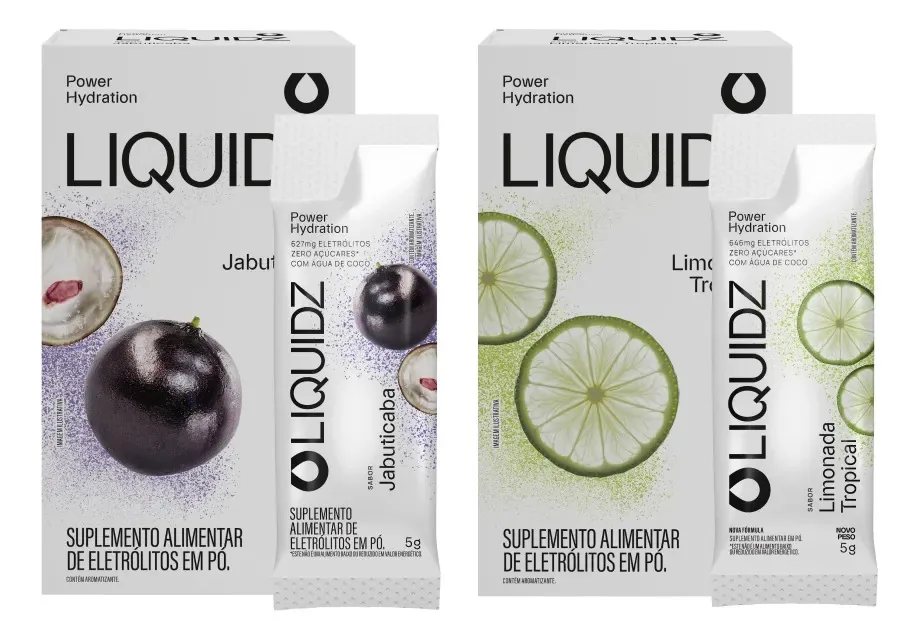 Liquidz® Eletrólitos Zero Açúcar 2 Sabores - 2cx - 12 Sachês