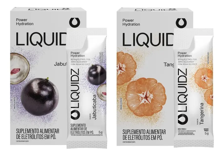 Liquidz® Eletrólitos Zero Açúcar 2 Sabores - 2cx - 12 Sachês