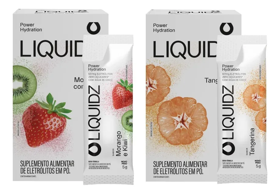Liquidz® Eletrólitos Zero Açúcar 2 Sabores - 2cx - 12 Sachês