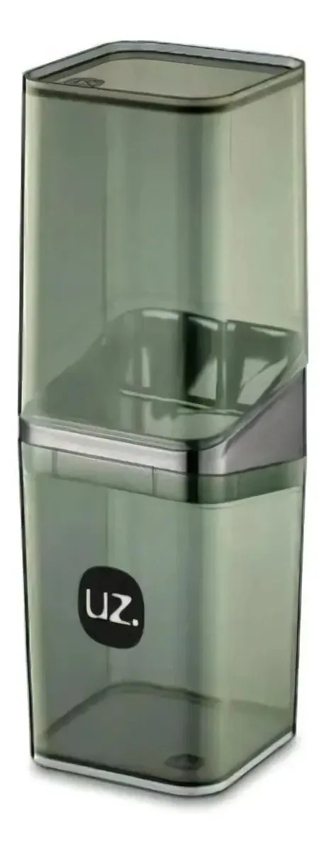 Porta Escova Plastico Uz Slim C/tampa Onix