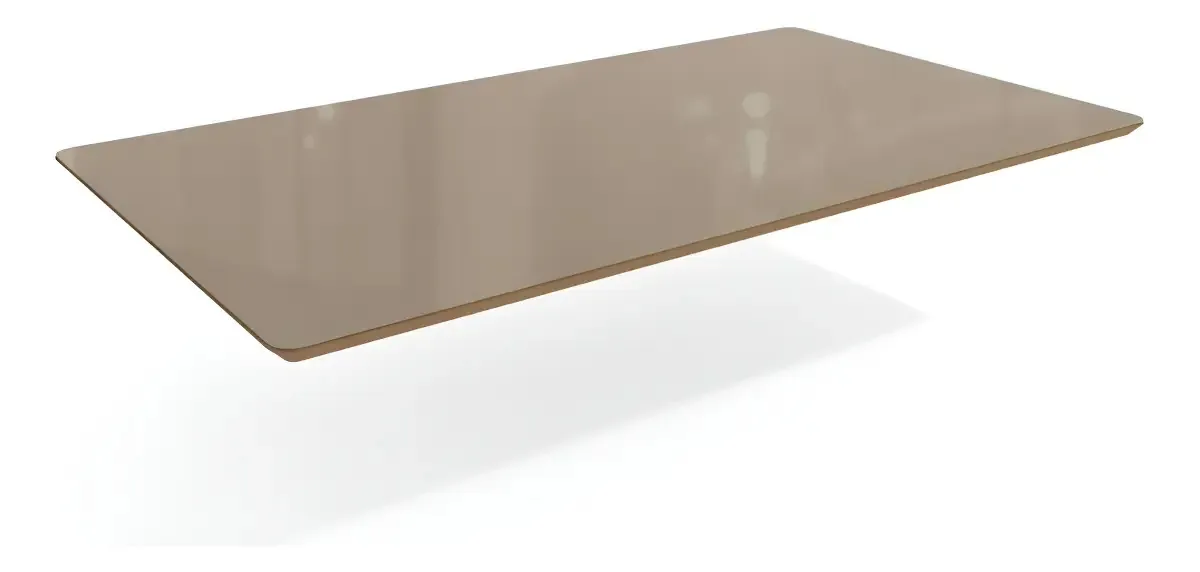 Tampo P/ Mesa Kappesberg Ta26 C/ Vidro 160cm Freijó/bronze