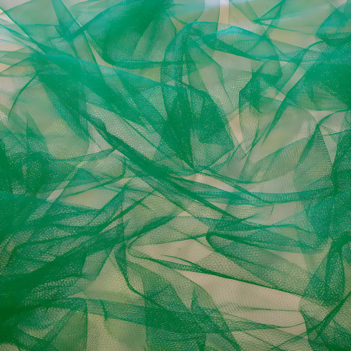 Tecido Tule Verde Bandeira 10m x 1,20m para Vestidos Fantasias Decoração
