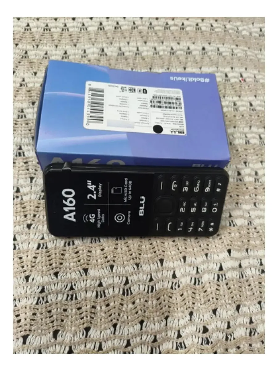Celular Pra Idoso Blu A160 Sinal 4g Radio E Lanterna Antigo Preto