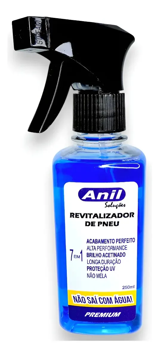 Revitalizador Pneu Longa Duração - Não Sai Com Água Preto