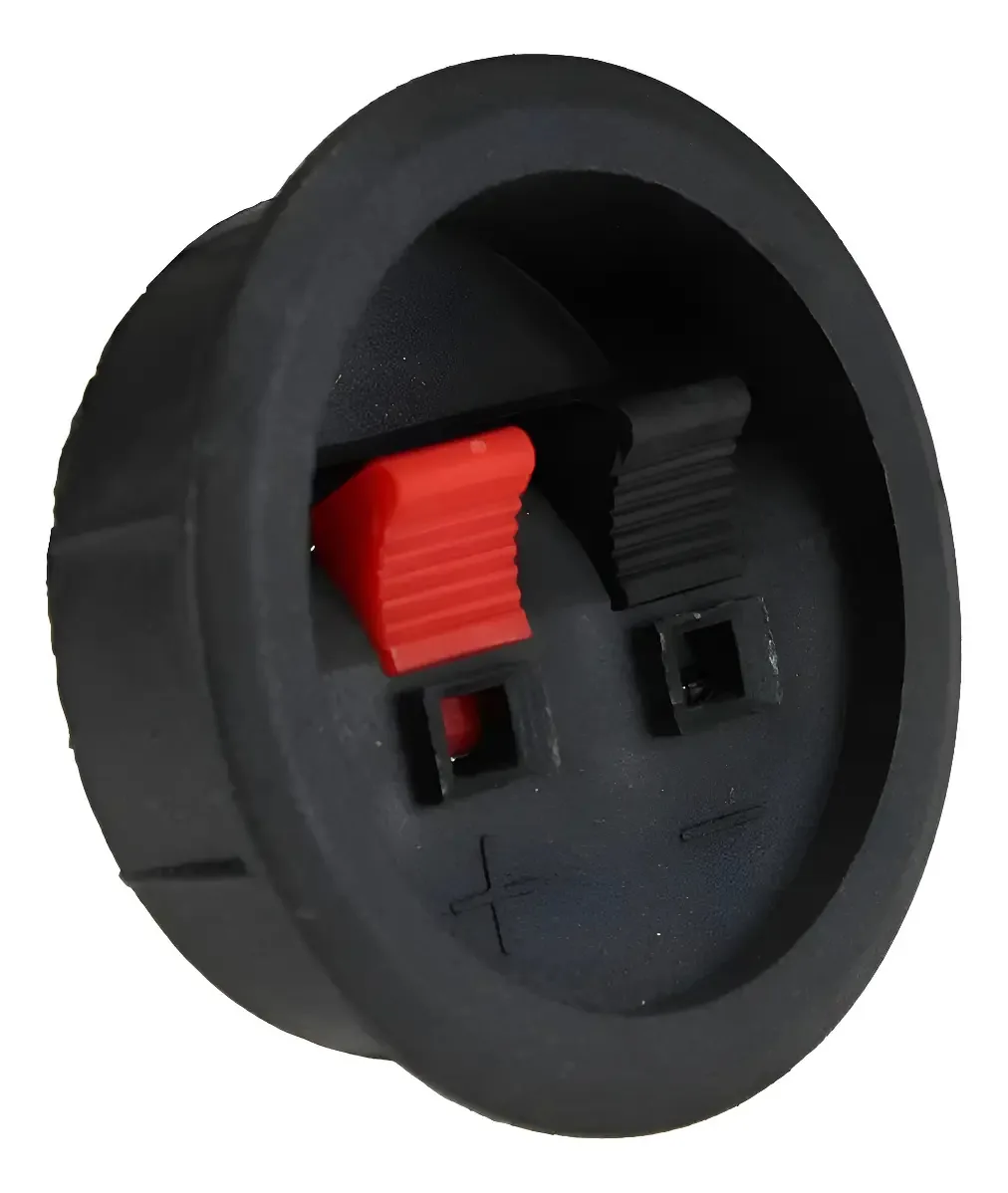 Kit 50 Conectores Borne Redondo 1v Pressão 5,4cm Preto