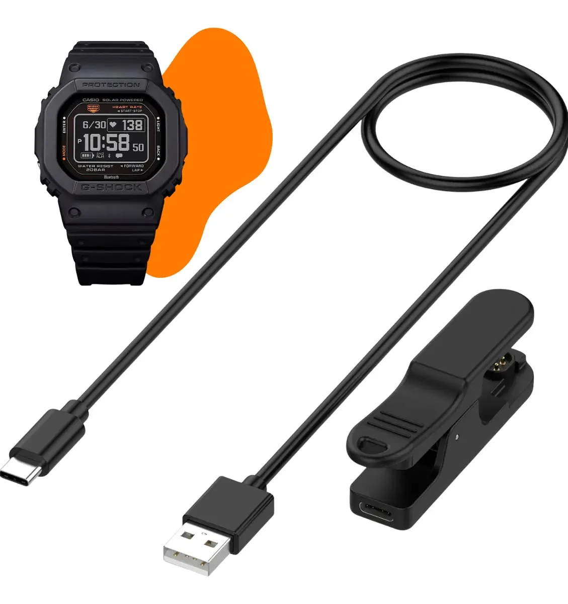 Cabo Carregador Magnético Para Relogio Casio Dw-h5600
