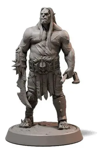 Miniatura Conspiração Orc Guerreiro Dungeons And Dragons Rpg