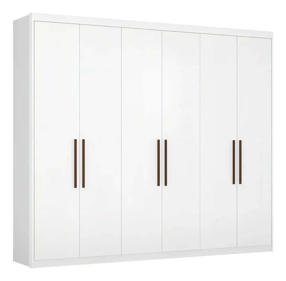 Guarda Roupas Casal 6 Portas 3 Gavetas 2,67 Samira Branco