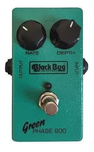Pedal Phaser Análogo Black Bug TGP Verde Para Guitarra 9V