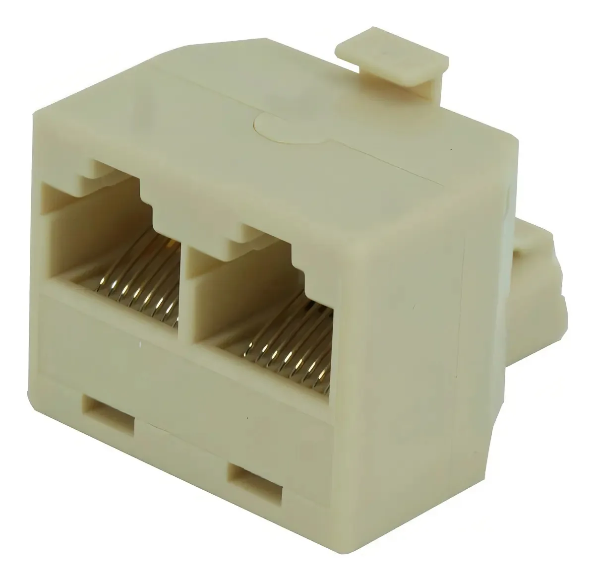 Adaptador Rede Rj45 2 Fêmeas X 1 Macho