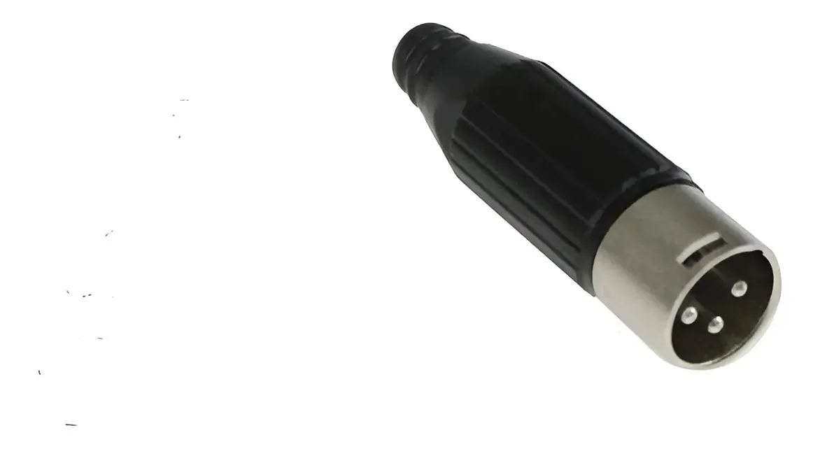 Kit 2 Conectores Canon Xlr Macho Profissional