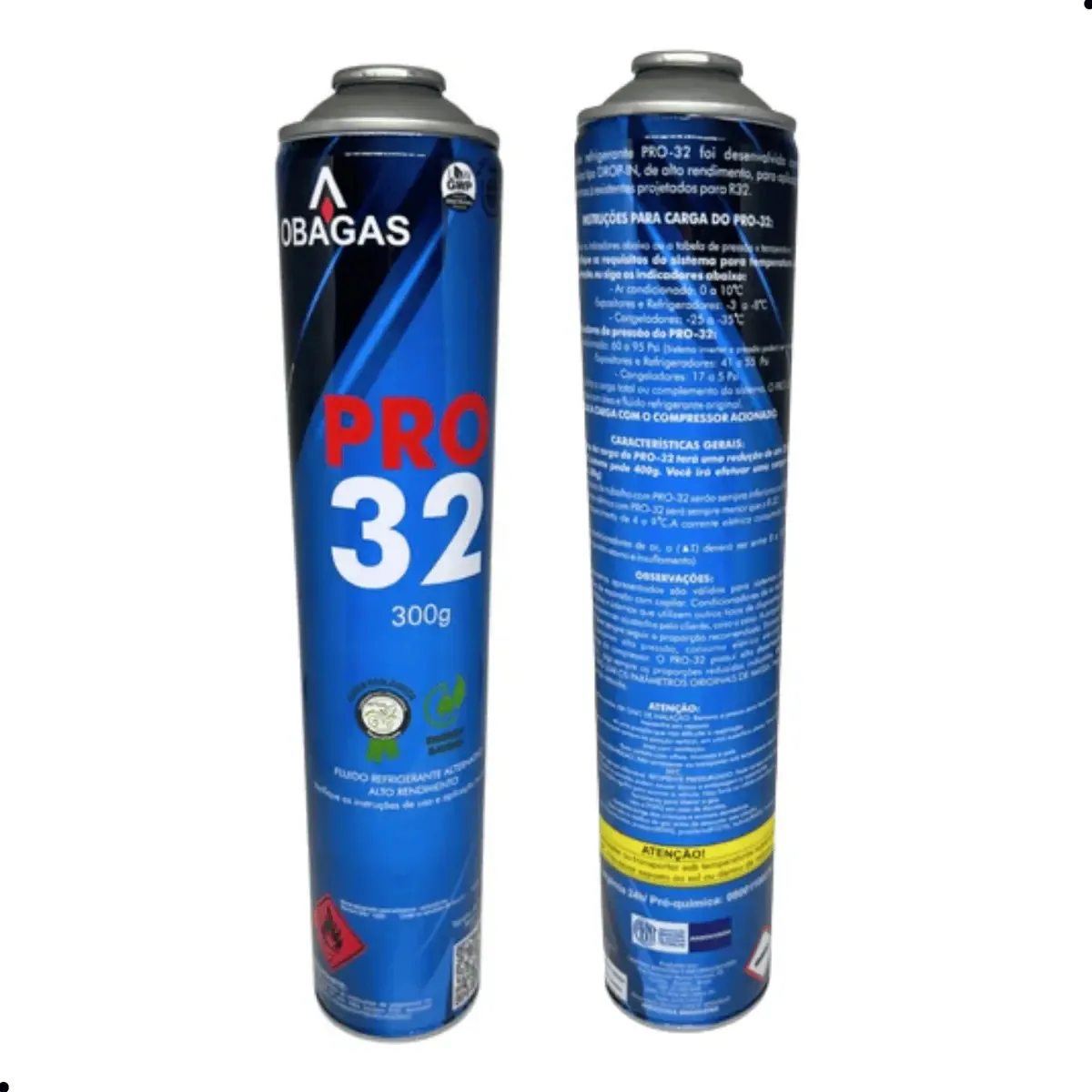 Gás Refrigerante R32 OBAGAS 300g Lata