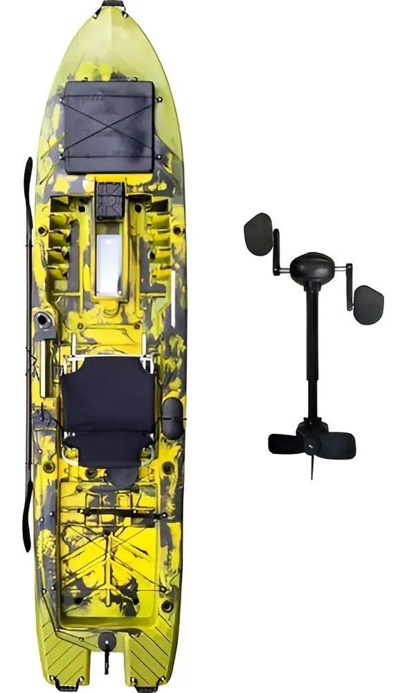 Caiaque Caiaker Dourado Com Pedal simple - verde camuflado