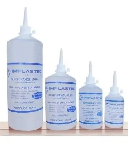 Kit 2 Alcool Isopropílico Limpeza Em Geral 1000ml Implastec