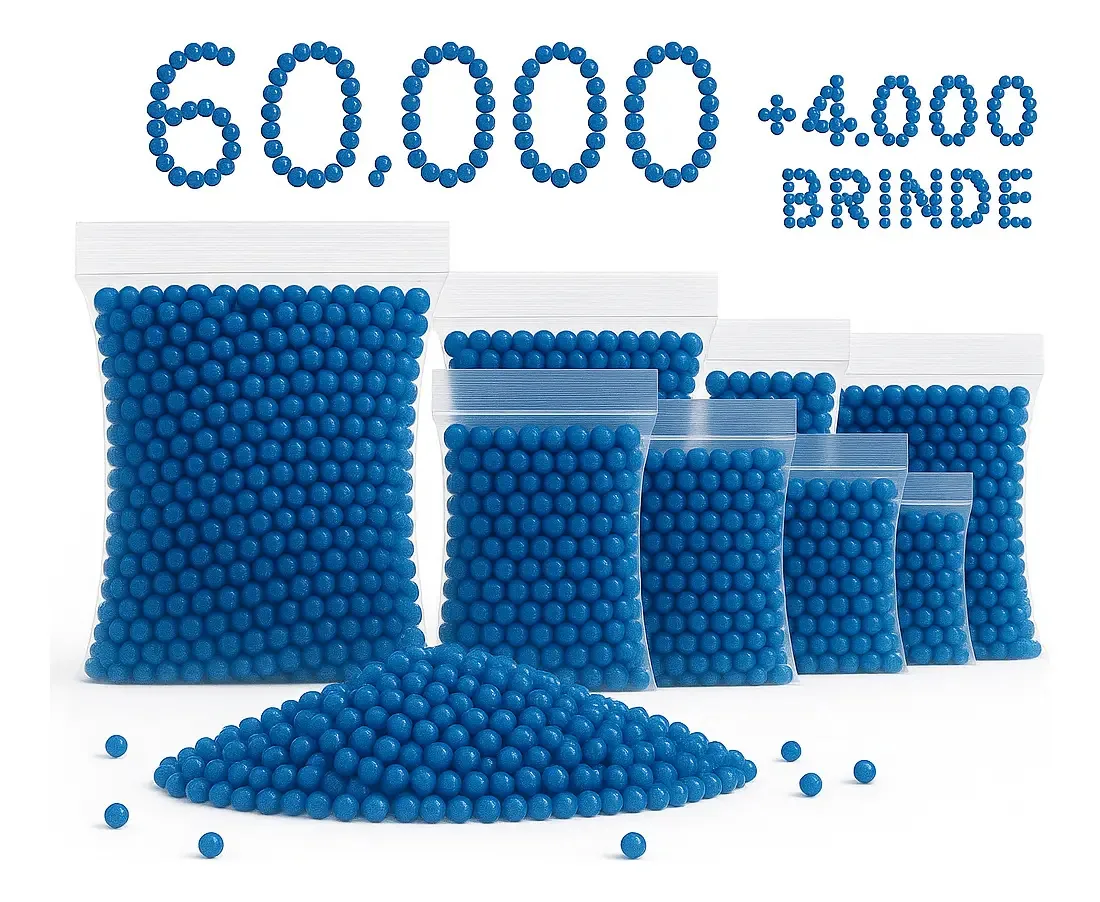 Bolinhas de gel Ono Orbeez Bolinhas De Gel 60000 Un cor azul kit por 12 x 5000 unidades x 300g