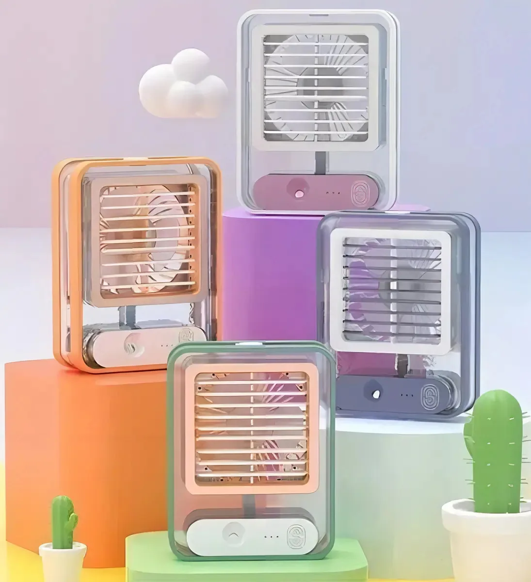 Vent. Portátil Mini Climatizador 3 Vel. 10w Usb