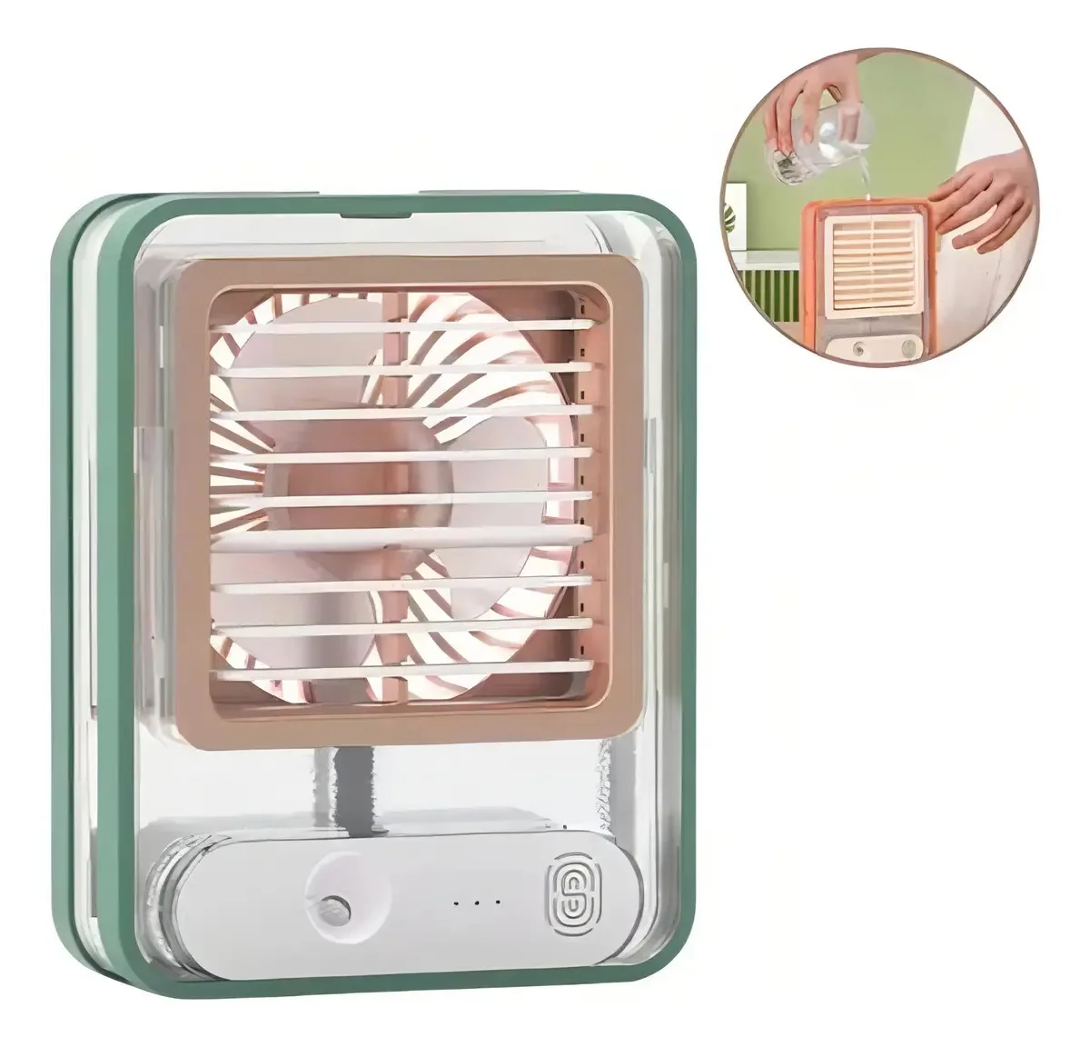 Ventilador Mini Ventilador Umidificador Recarregável Ventilador Umidificador Recarregável [brand/manufacturer], 1 m De Diâmetro