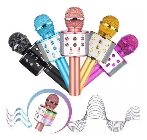 Microfone Karaoke Bluetooth Alta Qualidade: Voz Poderosa E