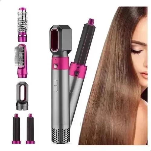 Escova Cabelo 5 In 1 Modelar 220v: Estilo Personalizado Em