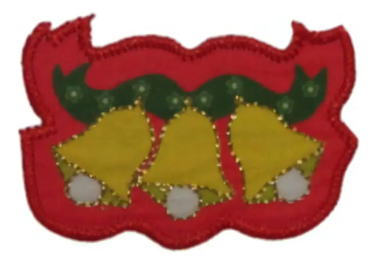 Patch Bordado Termocolante Natal Sinos