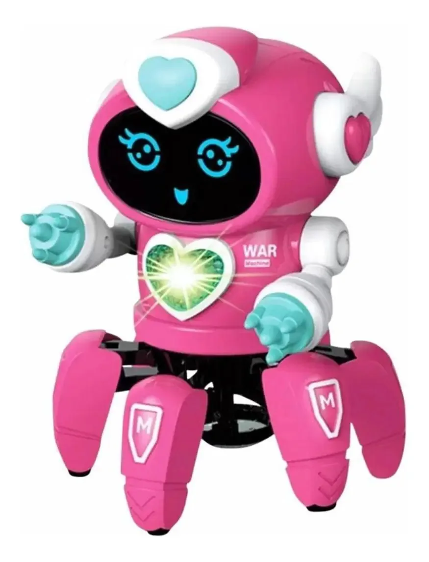 Robô Aranha Som E Dançarino Com Luzes Brinquedo Infantil
