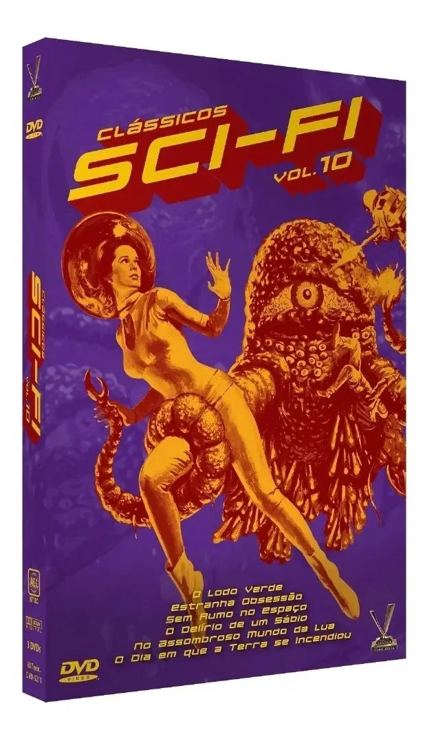 Clássicos Sci-fi Vol 10 - 6 Filmes 6 Cards - Lacrado