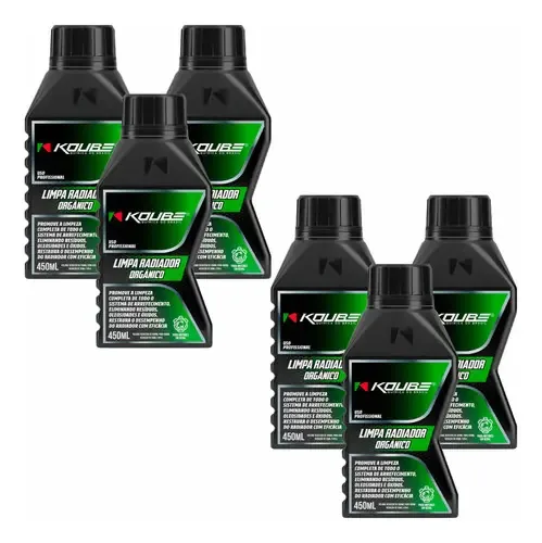 Kit 6uni Limpa Radiadores Organico Koube