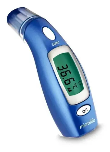 Termometro Dual Mode Microlife Verficação Testa Ir1da1 Cor Azul