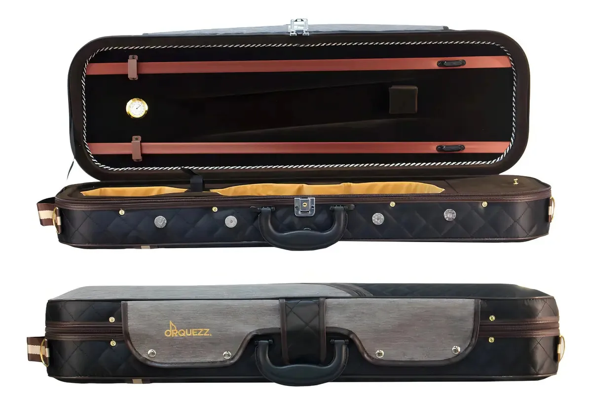Estojo Orquezz Retangular Luxo Para Violino 4/4 Soft