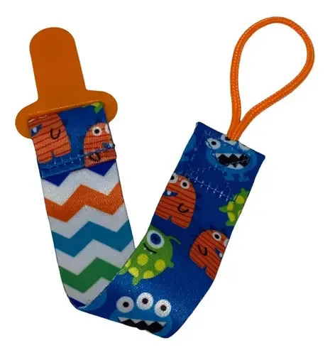 Prendedor Chupeta Para Bebe Otima Qualidade Cor Monstrinhos