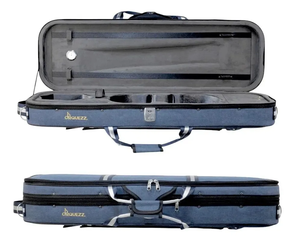Estojo Orquezz Luxo Azul Claro Para Violino 4/4