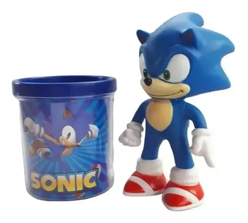 Boneco Sonic 16cm Sega Coleção