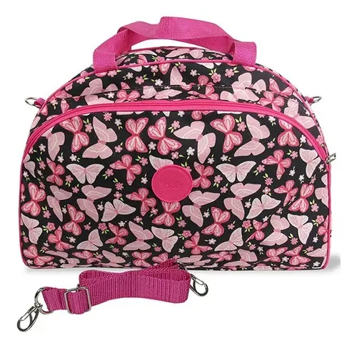 Bolsa Feminina Grande Para Viagem E Passeio Cor Rosa