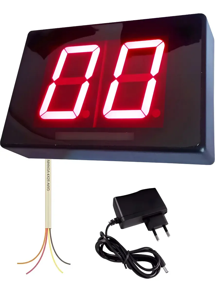 Painel Contador de Pulso 2 Dígitos LED Tectrony 00 a 99 Sensor NPN