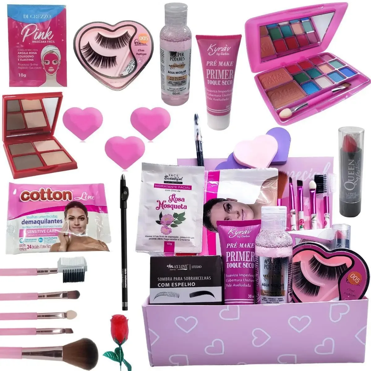 Kit Maquiagem Profissional Make Super Top