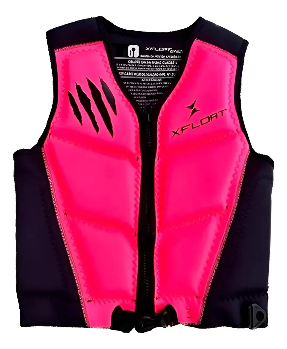 Colete Salva Vidas Homologado X-float Enzo Jet Ski Wakeboard Cor Rosa Tamanho M