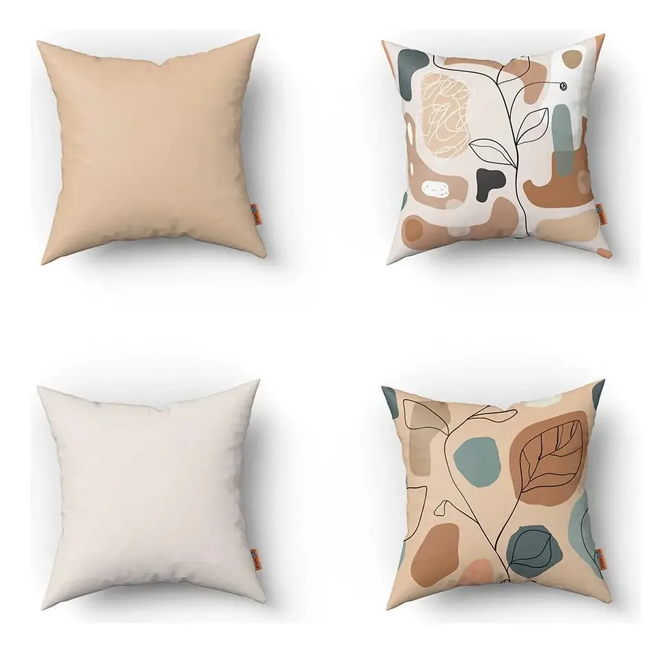 Kit Capas De Almofadas Decorativas Estampadas 30x30cm 407
