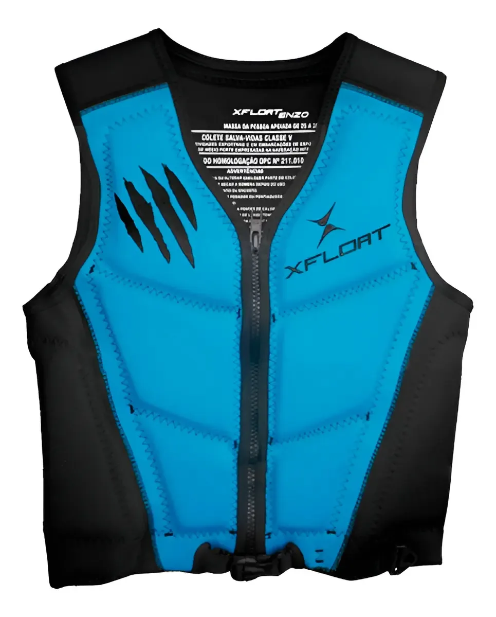 Colete Salva Vidas Homologado X-float Enzo Jet Ski Wakeboard Cor Azul Tamanho G