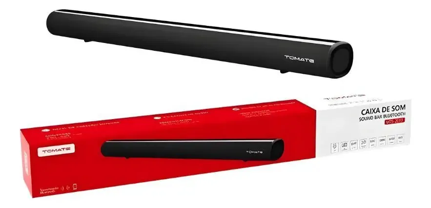 Soundbar Tomate 2.0 Preto Hdmi