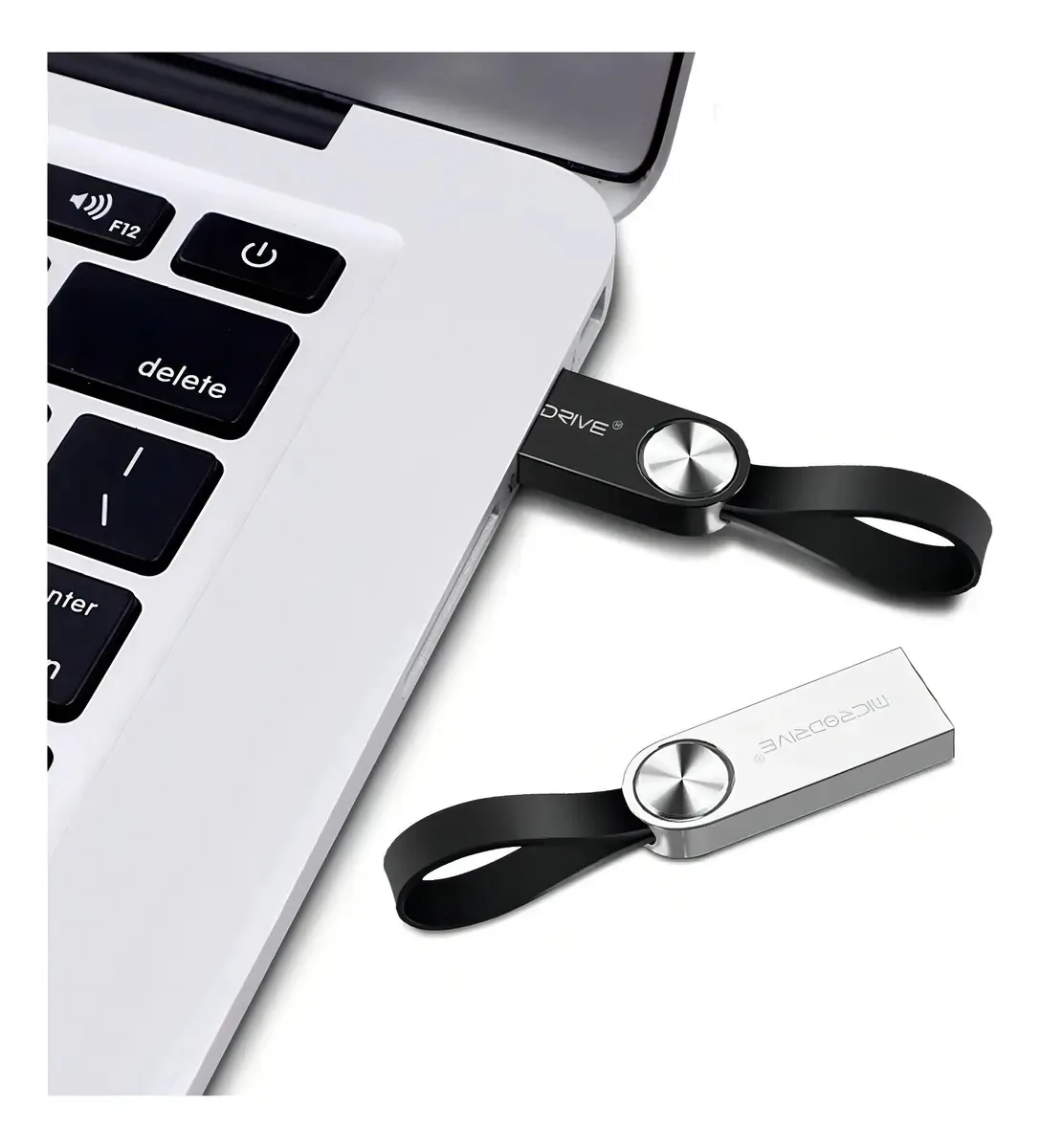 MicroDrive Moda Chaveiro prendrive 32Gb prata