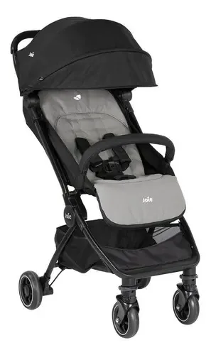 Carrinho Passeio Do Bebe Compacto Leve De 0 Á 15kg Pact Joie Cor Preto E Cinza Ember Cor Do Chassi Preto