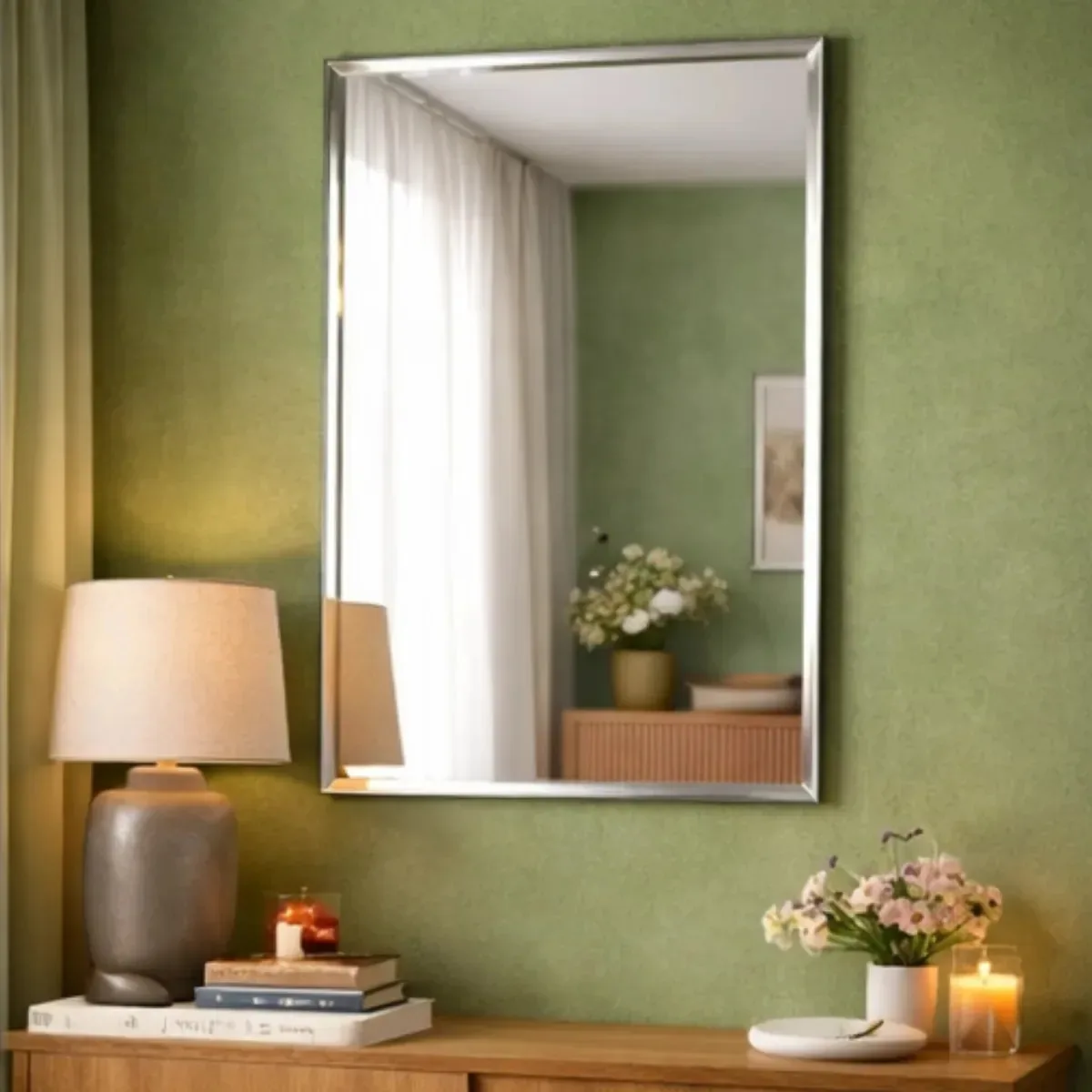 Espelho 70x90 Bisotê P/ Decoração Casa Banheiro